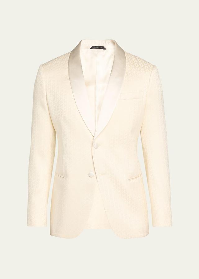 Mens Chevron Shawl Dinner Jacket Product Image