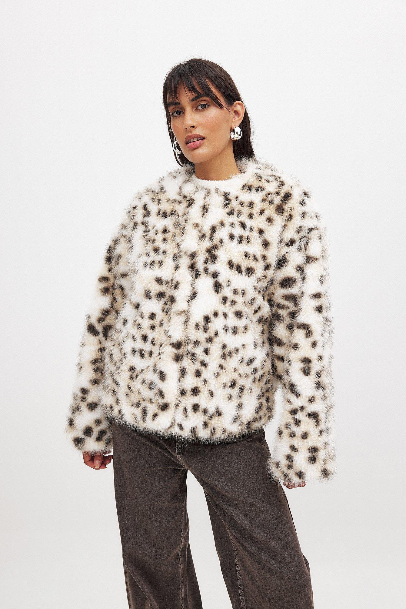 Faux Fur Printed Jacket Product Image