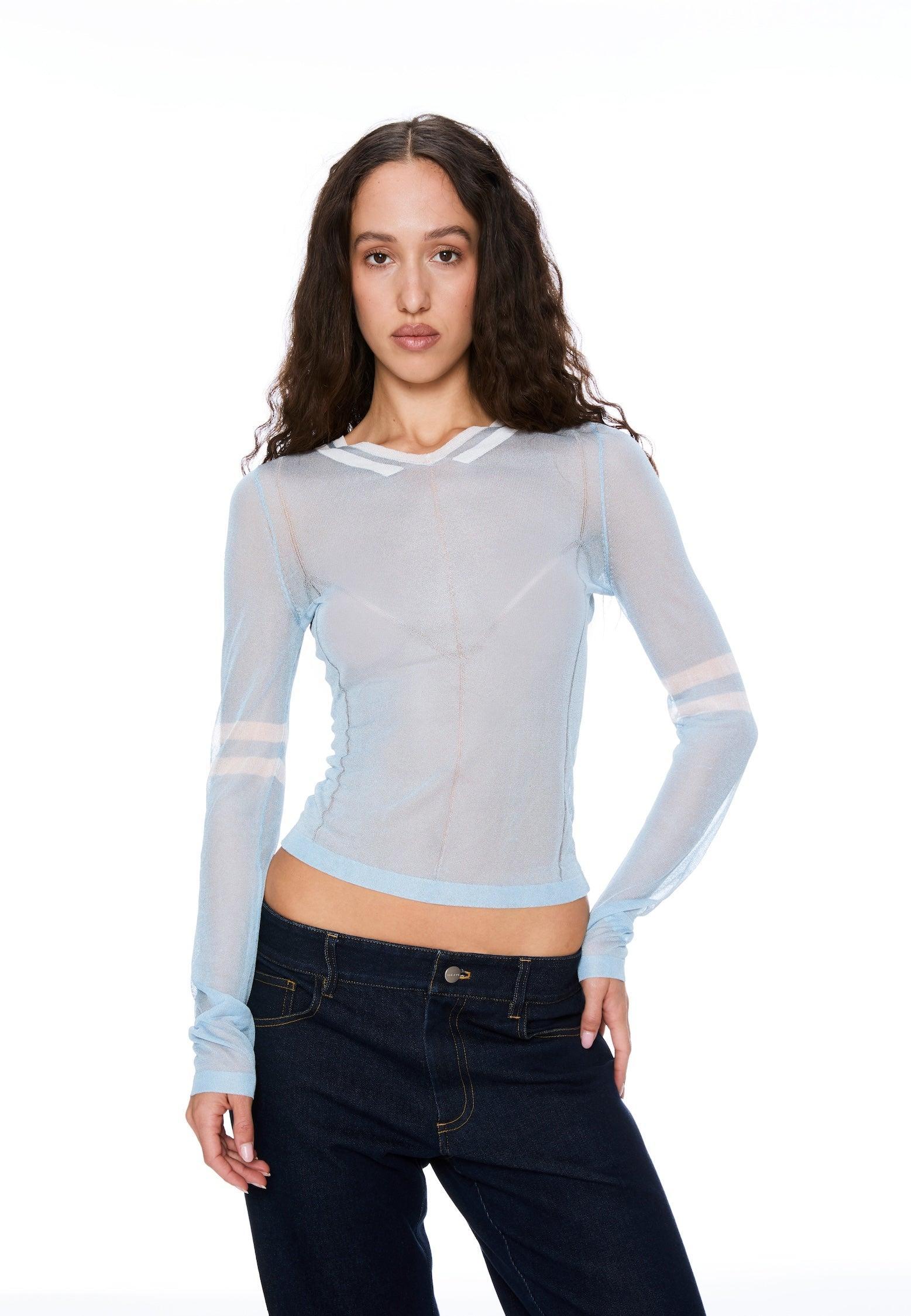 MONICA TOP - PERIWINKLE Product Image