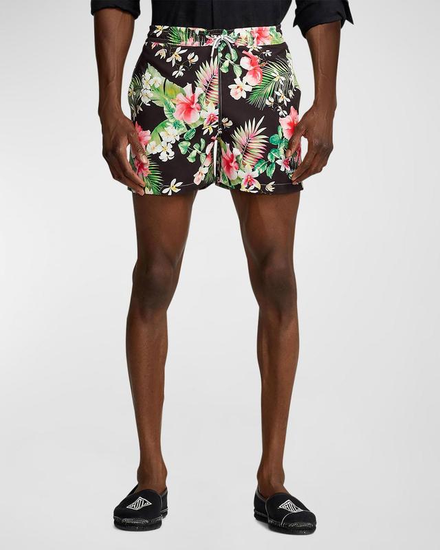 Mens Amalfi Floral Swim Trunks Product Image