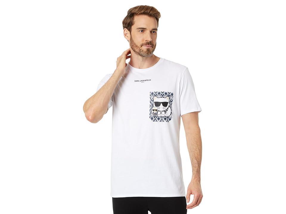 Karl Lagerfeld Paris Faux Pocket Choupette Print T-Shirt Men's Clothing Product Image