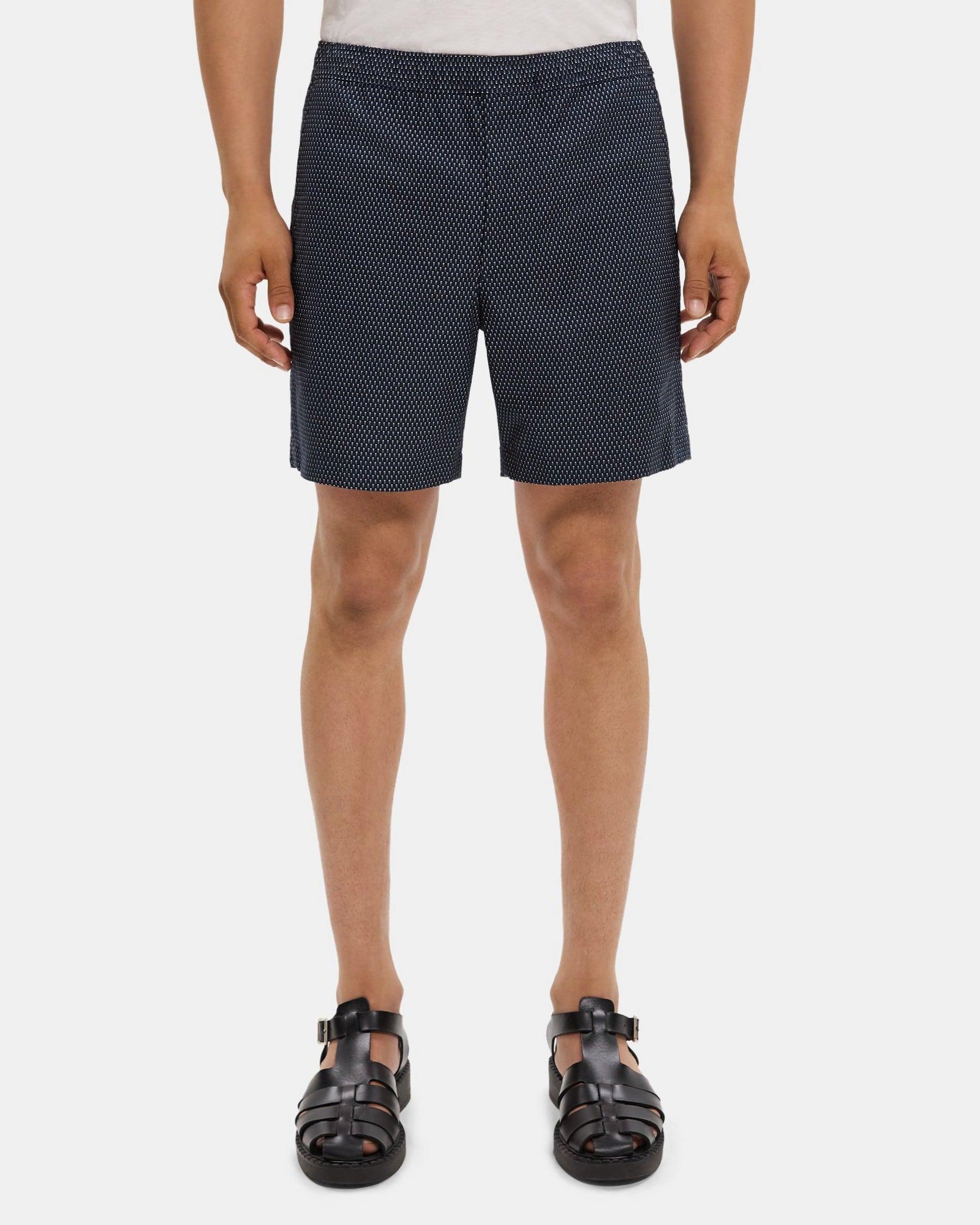 Tapered Drawstring Short in Cotton Ottoman Product Image