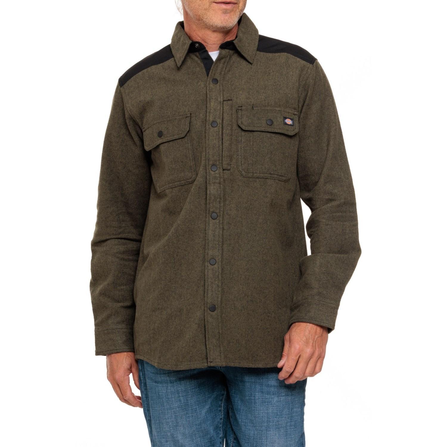 Dickies Heavyweight Brawny Snap-Front Flannel Shirt Jacket Product Image