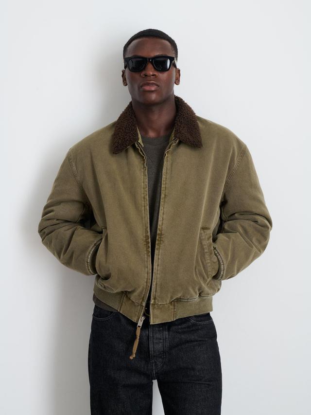 Flight Jacket In Canvas Male Product Image