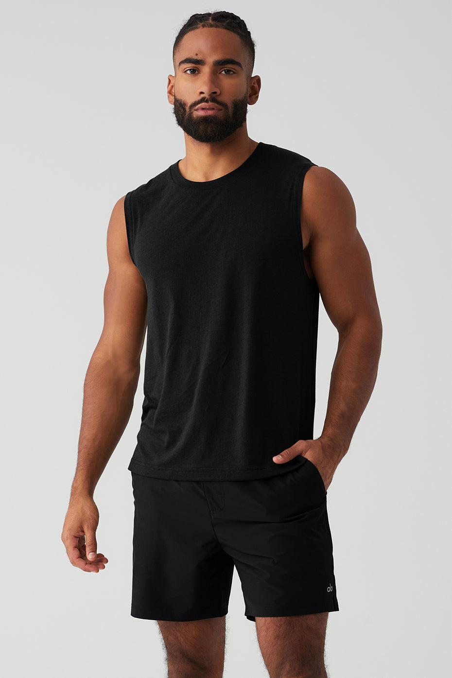 The Triumph Muscle Tank - Black Male Product Image