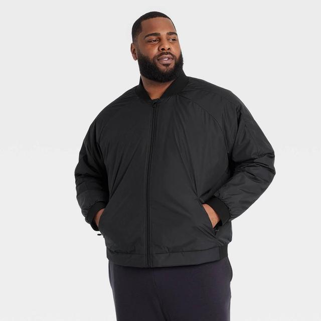 Mens Big Varsity Jacket - All In Motion Black 2XL Product Image