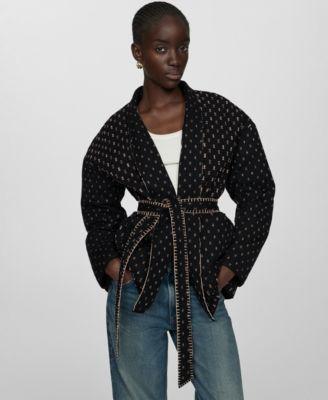 Women's Embroidered Details Quilted Jacket Product Image