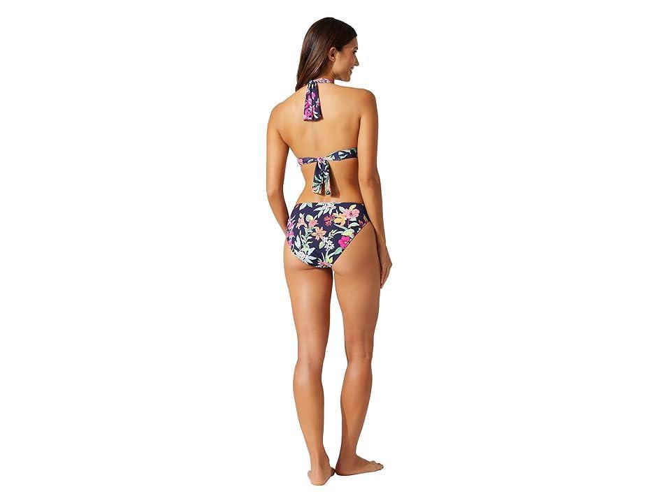 Tommy Bahama Summer Floral Reversible Halter Top (Mare Navy Reversible) Women's Swimwear Product Image