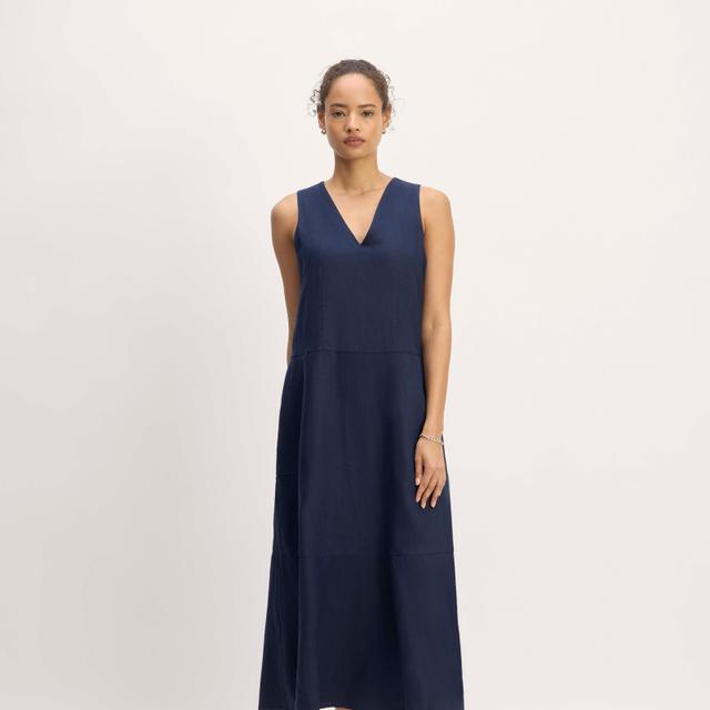 The Linen V-Neck Maxi Dress Product Image