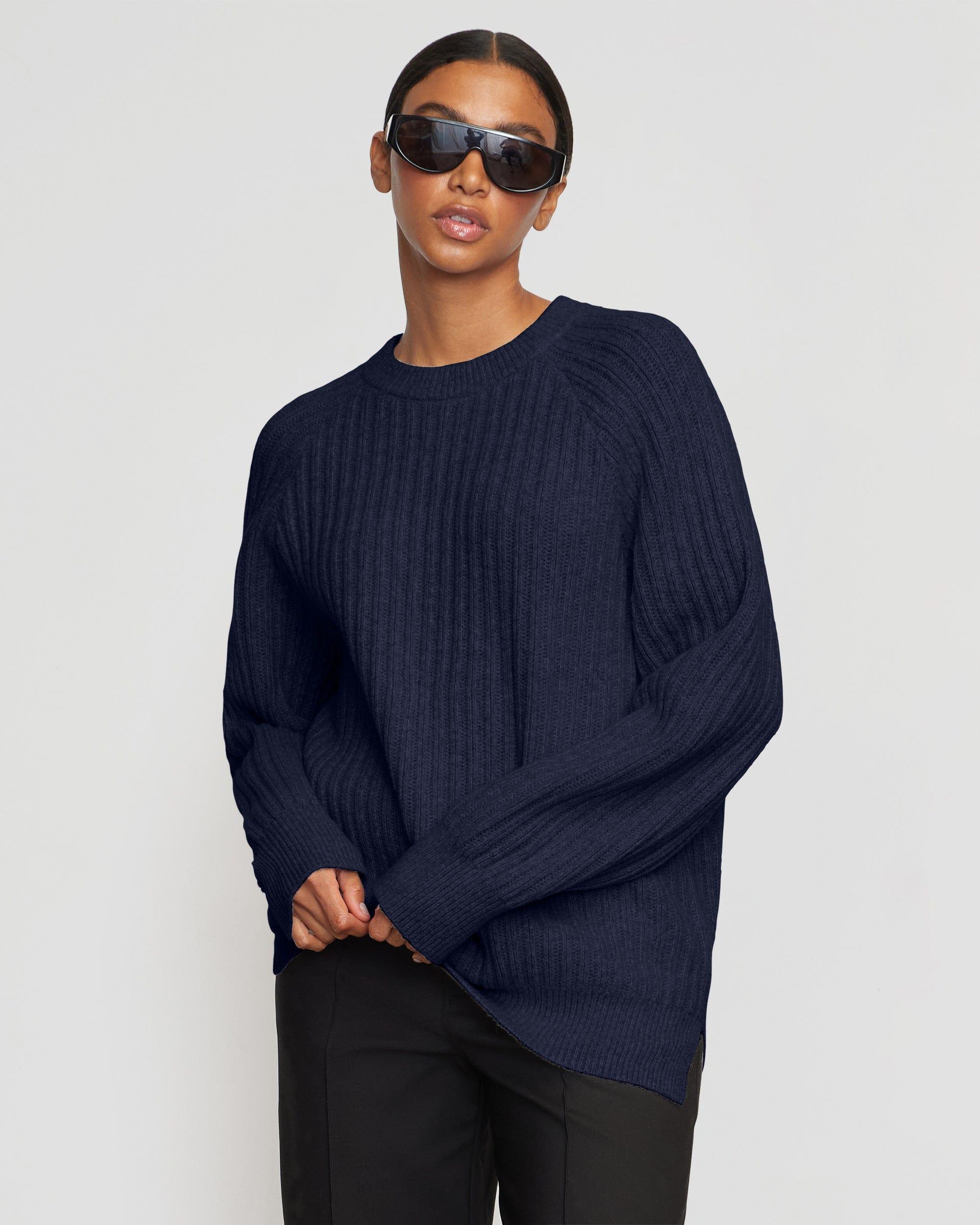 Roylene Ribbed Boyfriend Sweater Product Image