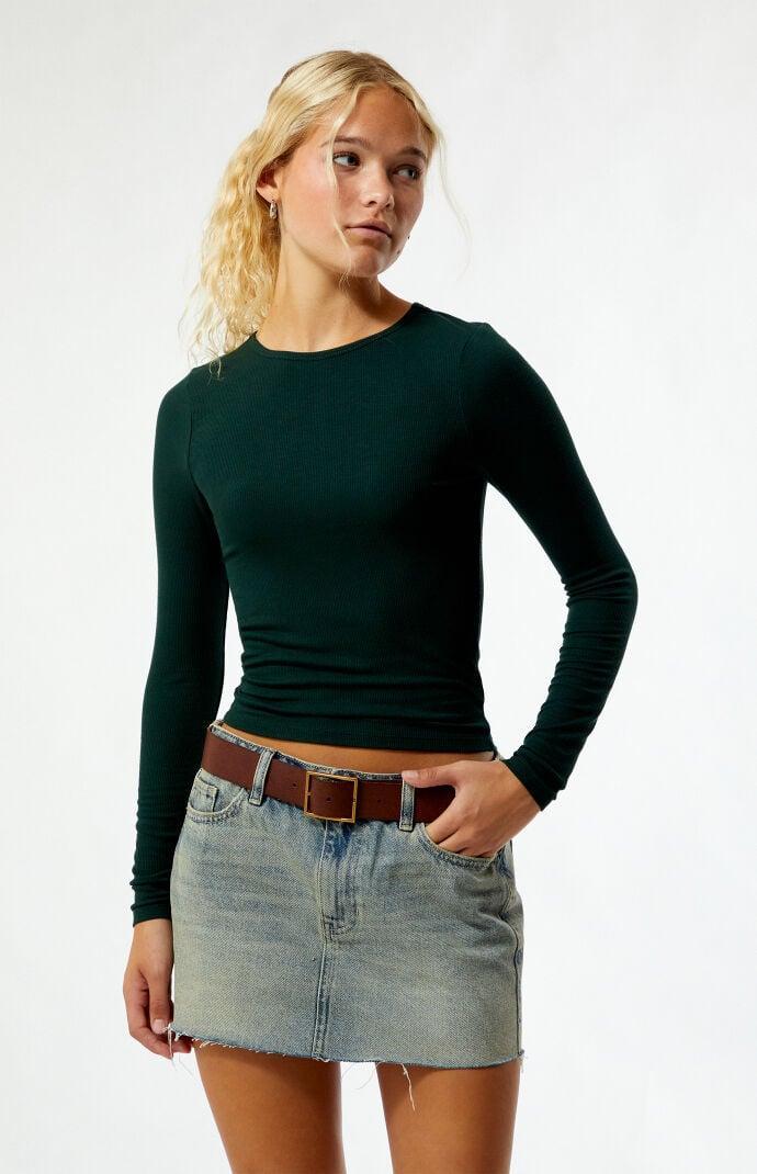 Women's Queen Long Sleeve Cropped T-Shirt Product Image