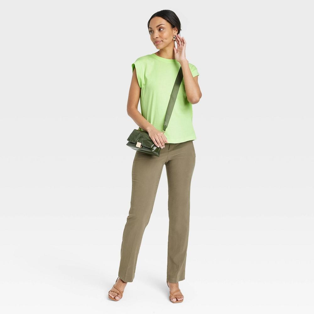 Womens Extended Shoulder T-Shirt - A New Day Lime Product Image