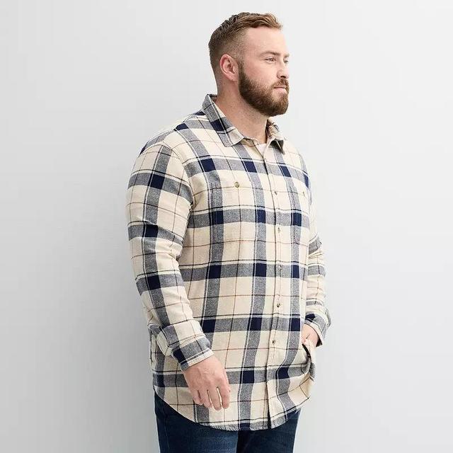 Big & Tall Sonoma Goods For Life Long Sleeve Flannel Shirt, Mens Product Image