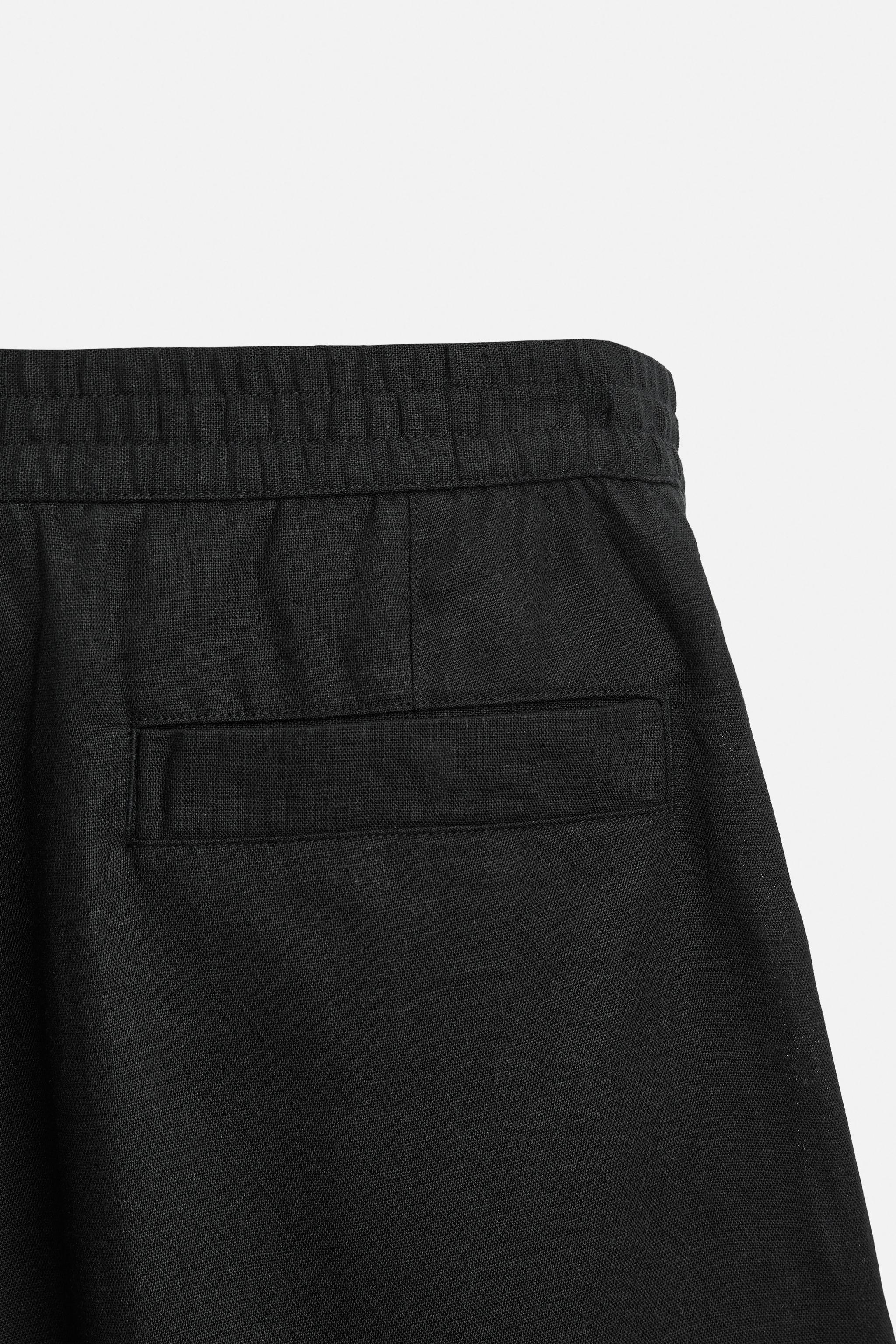 LINEN - VISCOSE PLEATED SHORTS Product Image