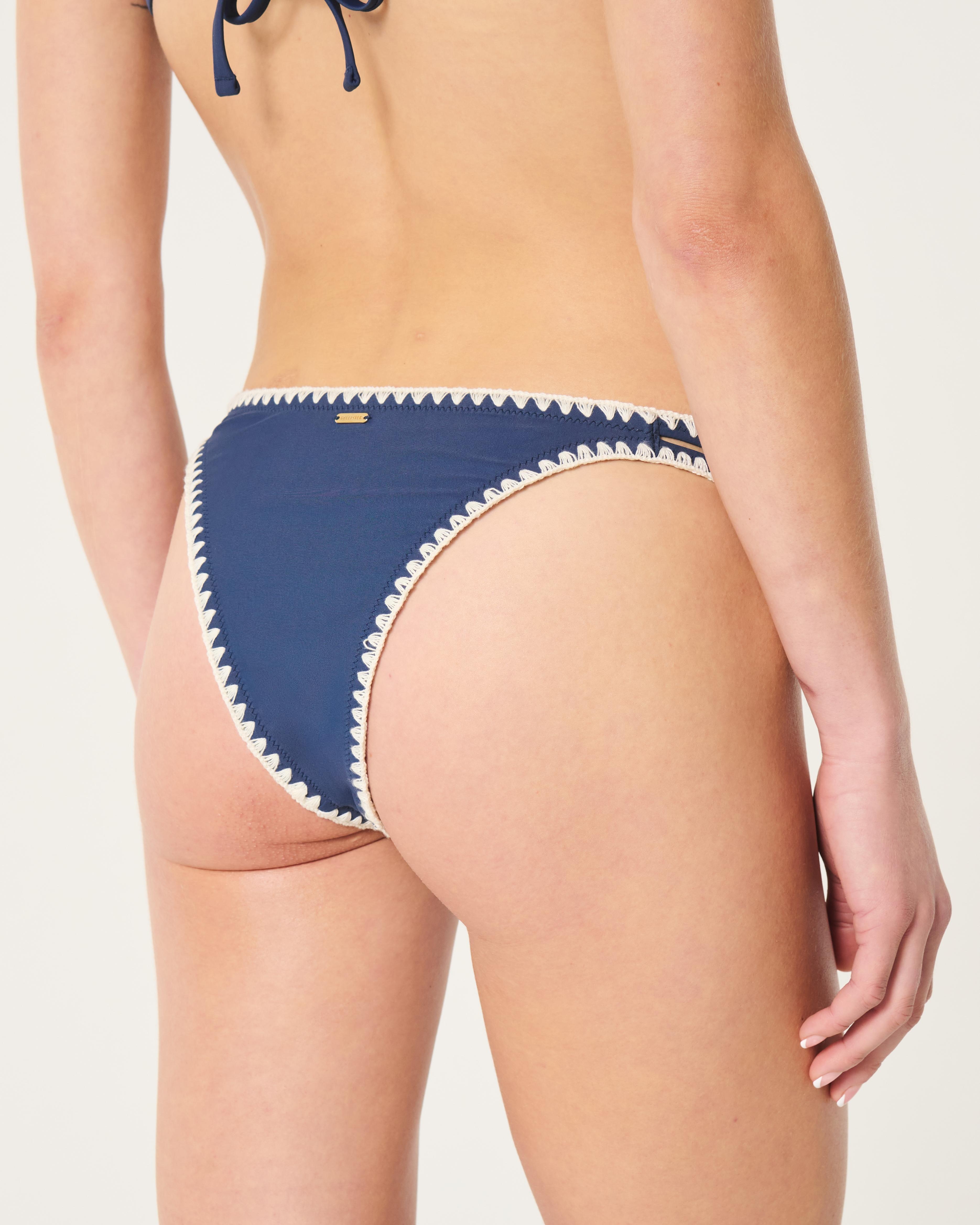 Embroidered High-Leg Cheekiest Bikini Bottom Product Image