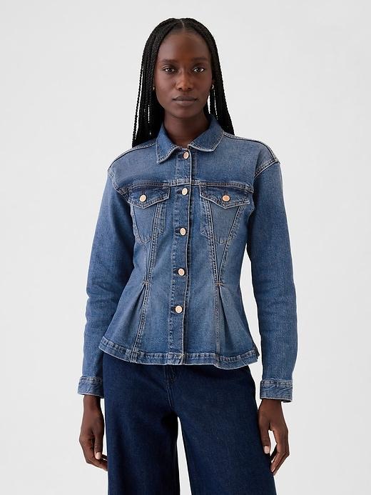 Cinched Denim Jacket Product Image