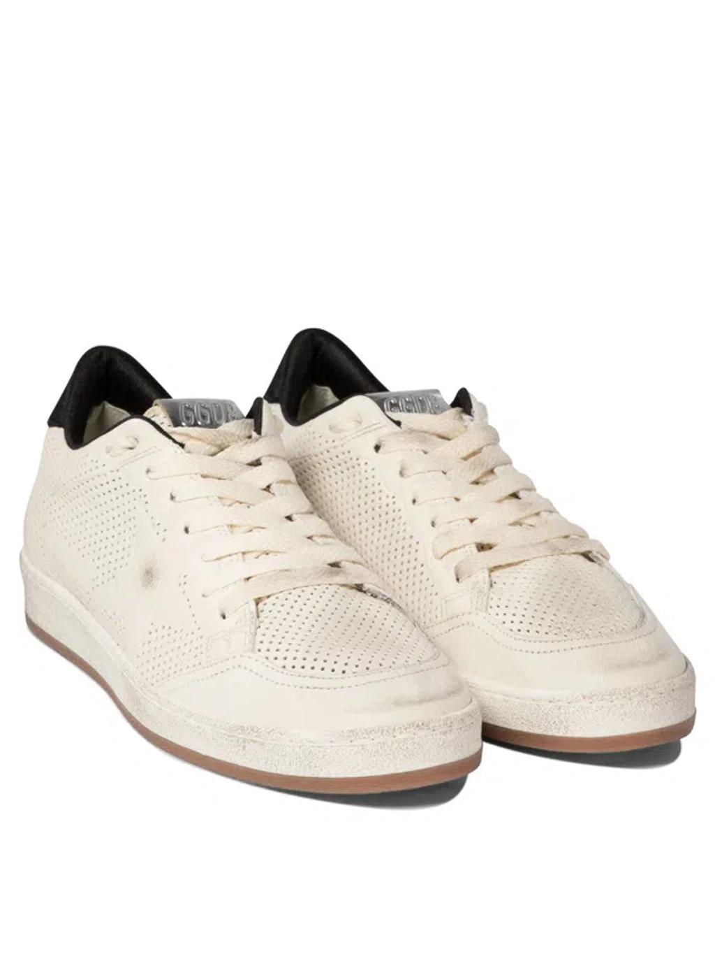 GOLDEN GOOSE Vintage Luxe Ball Star Sneakers For Men In White Product Image