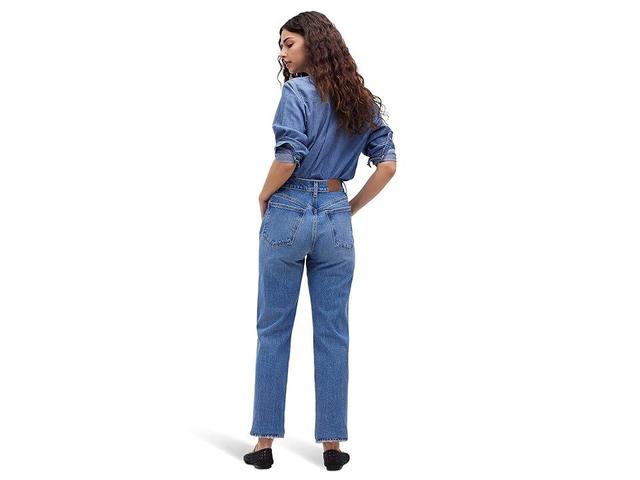 Madewell The '90s Straight Crop Jean in Hazeldell Wash (Hazdell Wash) Women's Jeans Product Image