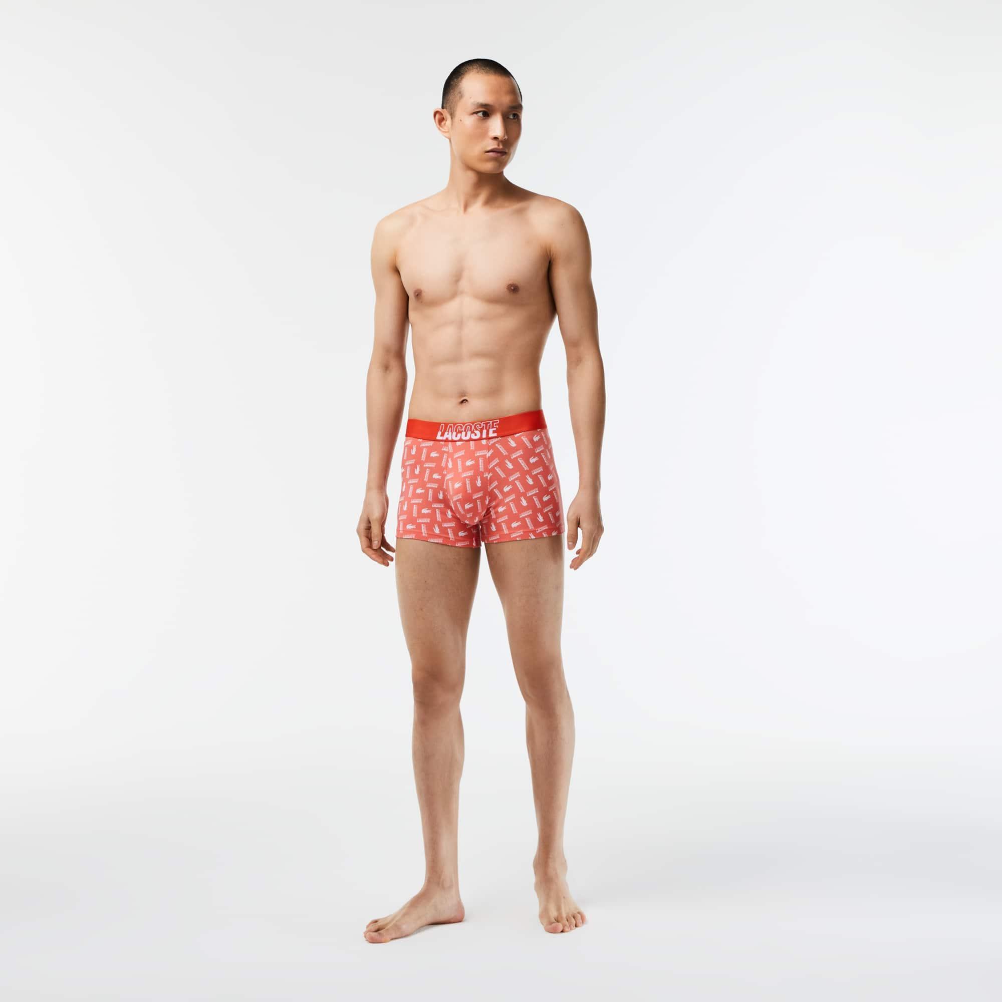 Men's 2" Stretch Cotton Printed Trunks 3-Pack Product Image