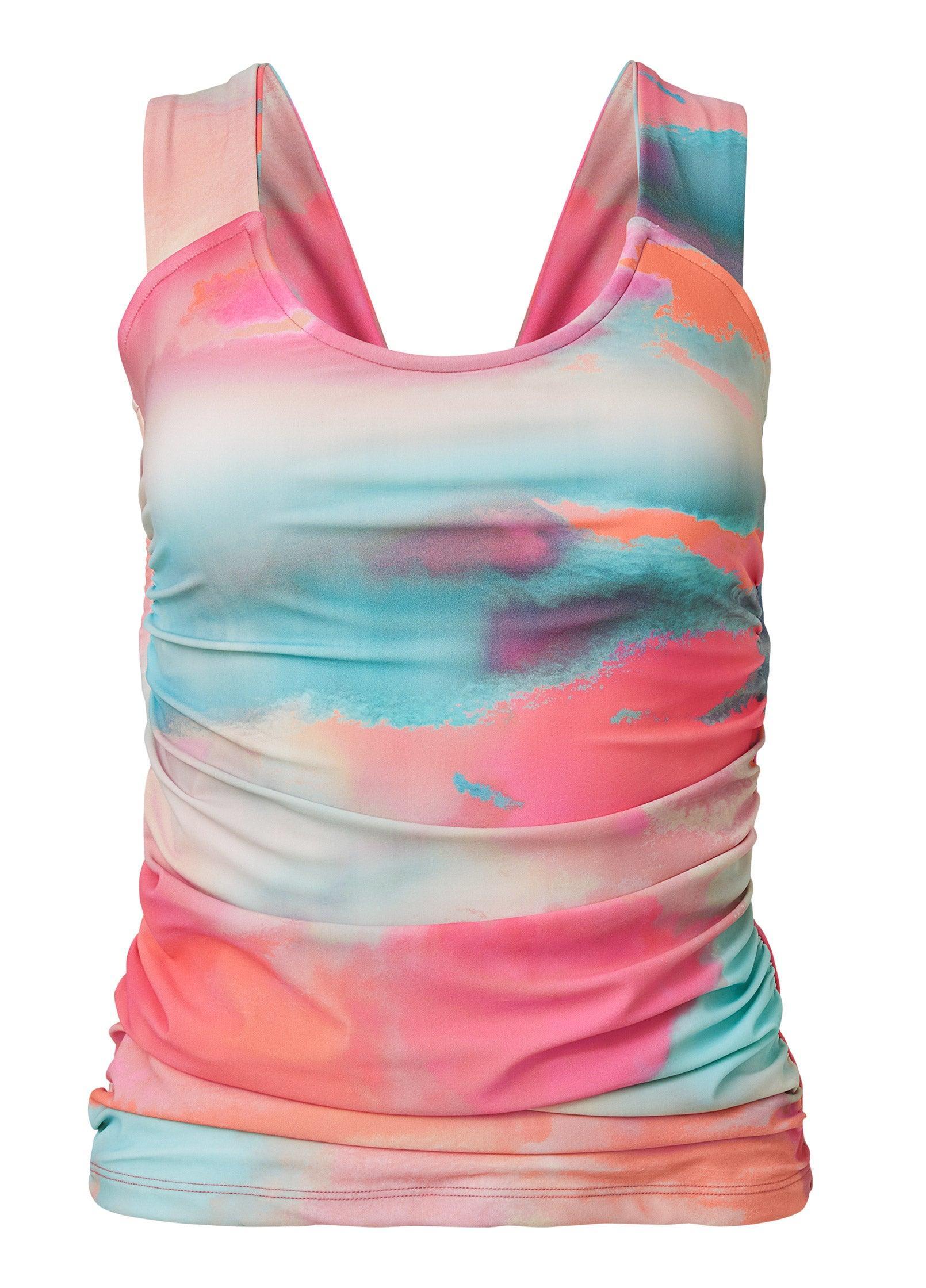 Scoop Neck Tankini Top - Afterglow Product Image