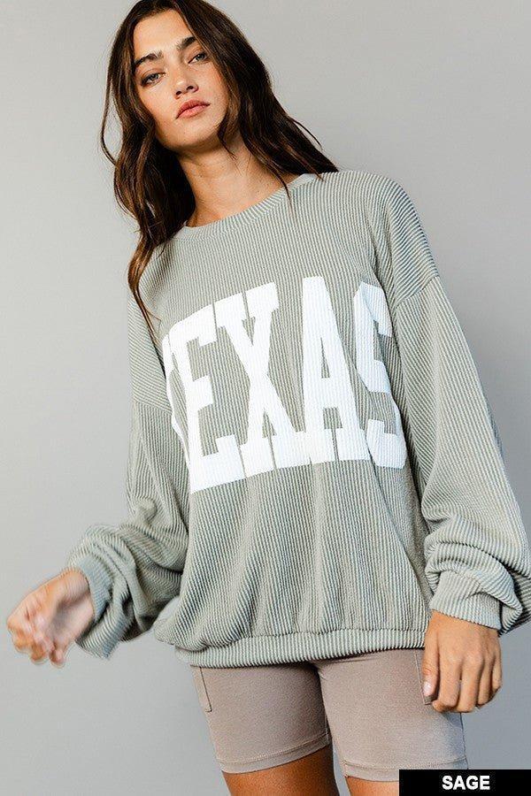 The Texas Graphic Sweatshirt (MULTIPLE COLORS) Product Image