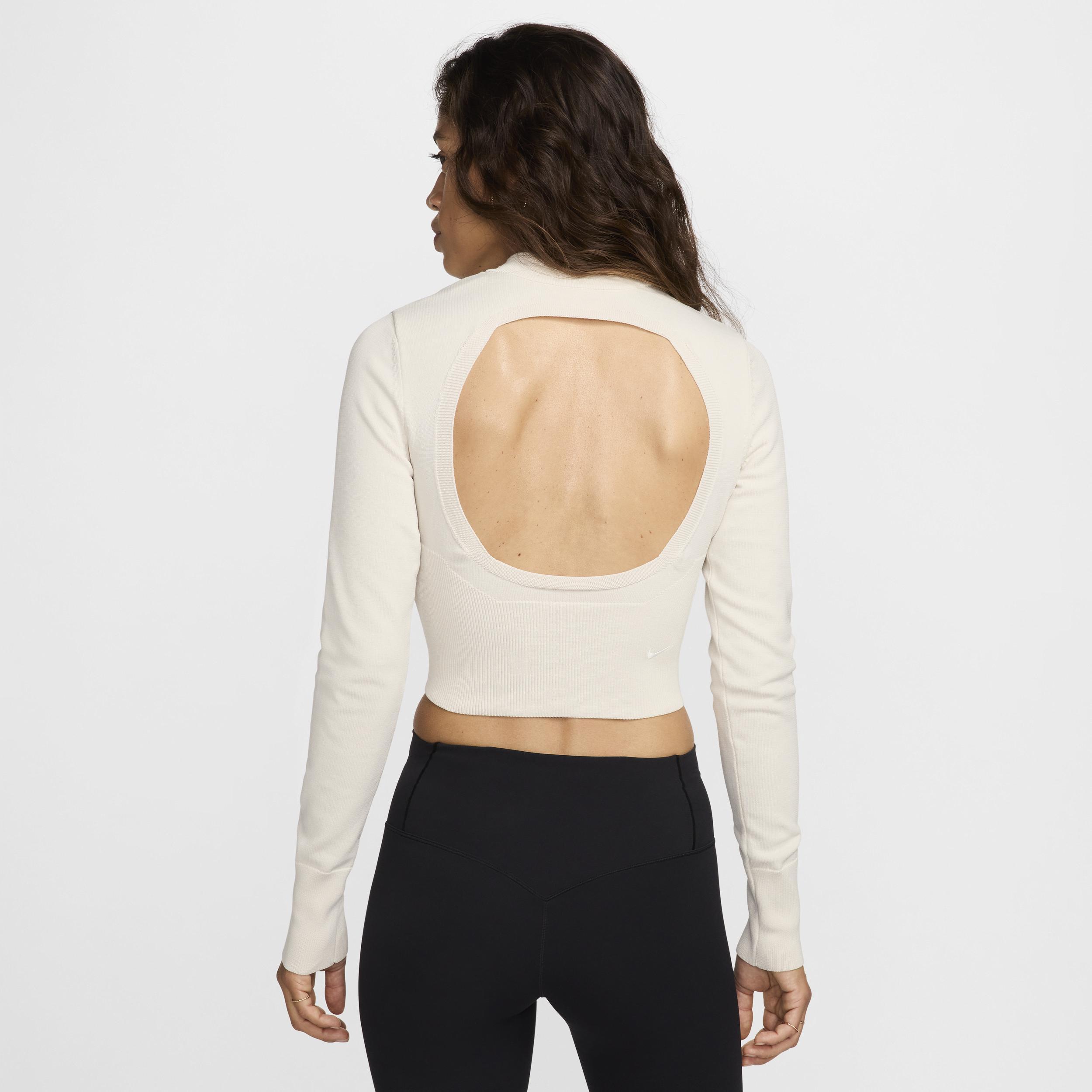 Women's Nike Sportswear Chill Knit Slim Long-Sleeve Cropped Sweater 1/2-Zip Top Product Image