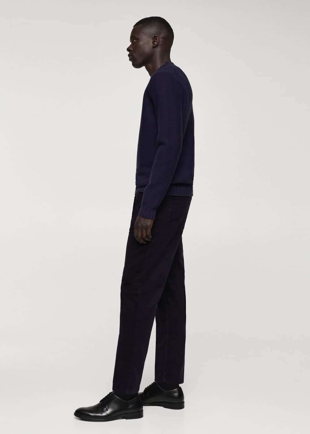 Mango Mens Micro-Corduroy Slim-Fit Pants Product Image