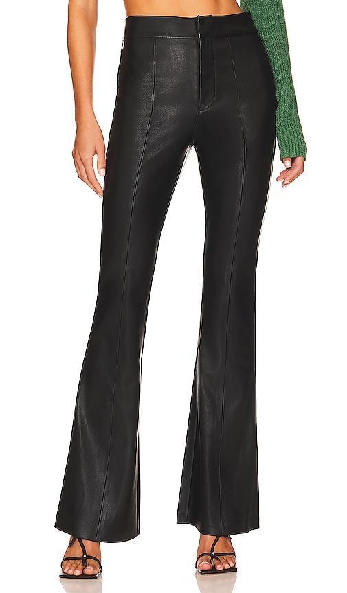 Faux Leather High Rise Flare Pant product image