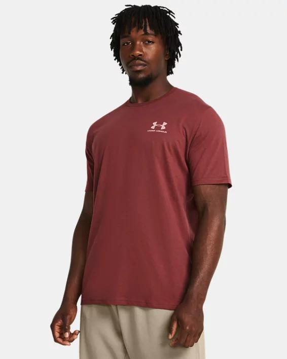 Mens Under Armour Sportstyle Tee Red Product Image