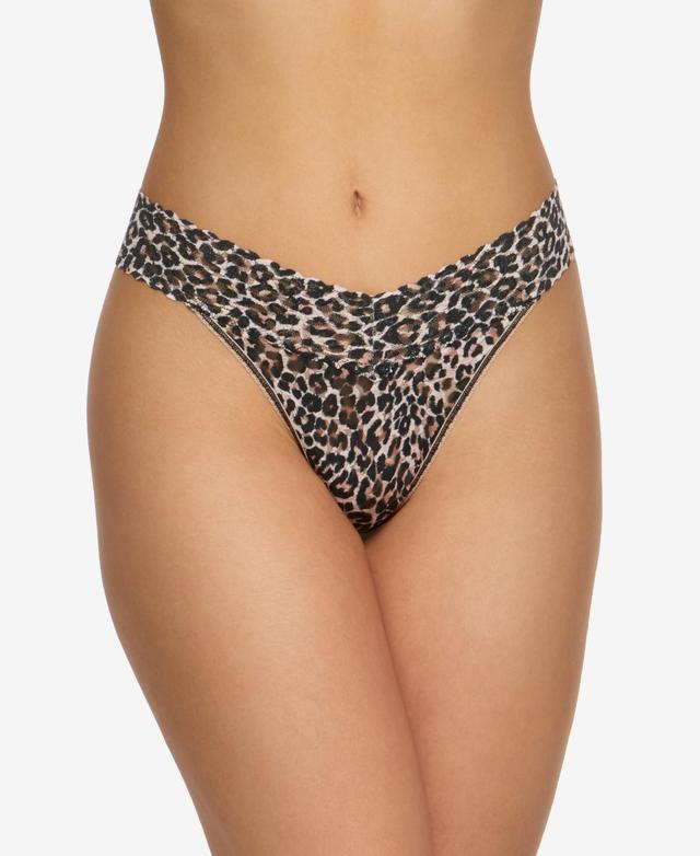 Hanky Panky Orginal Lace Leopard Thong Product Image