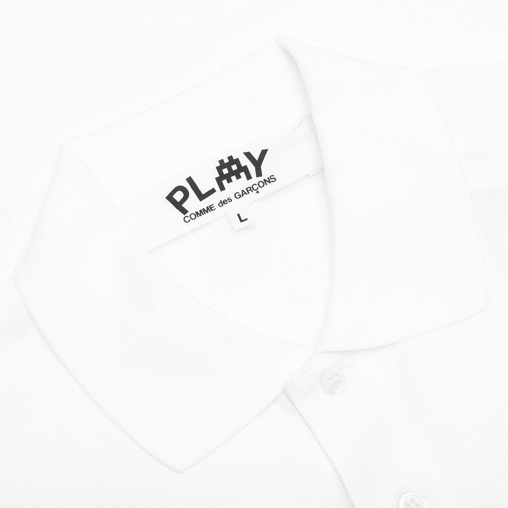 Comme des Garcons PLAY x the Artist Invader Polo - White Male Product Image