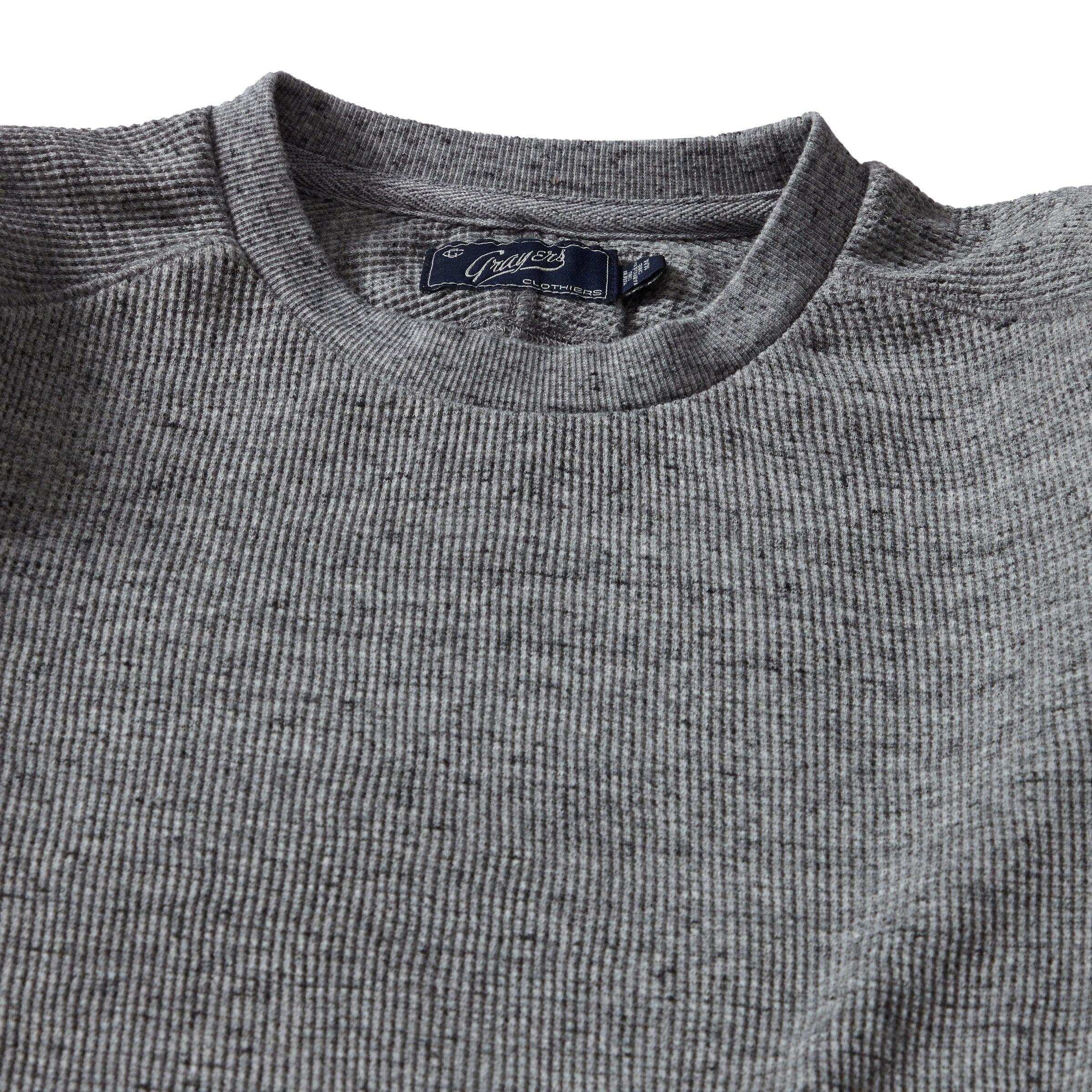 New Spencer Waffle Crew - Gray Marl Product Image