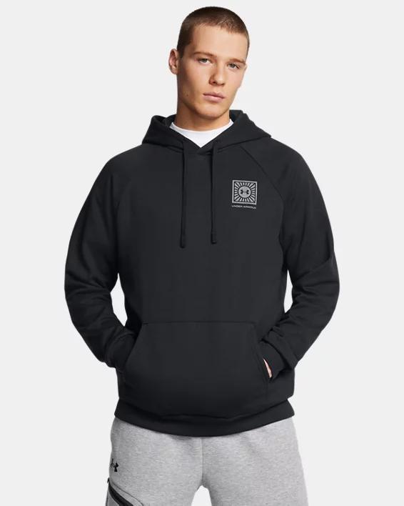 Mens UA Rival Fleece Mountain Hoodie Product Image