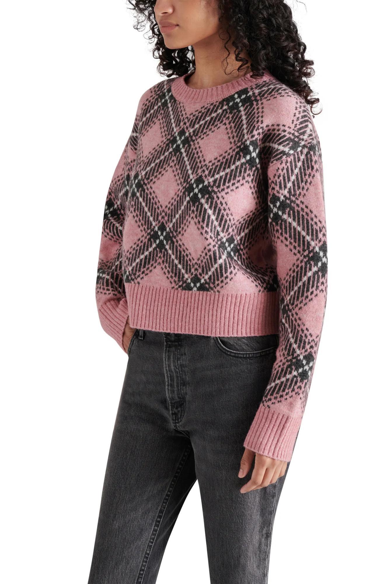 Becka Plaid Sweater Product Image