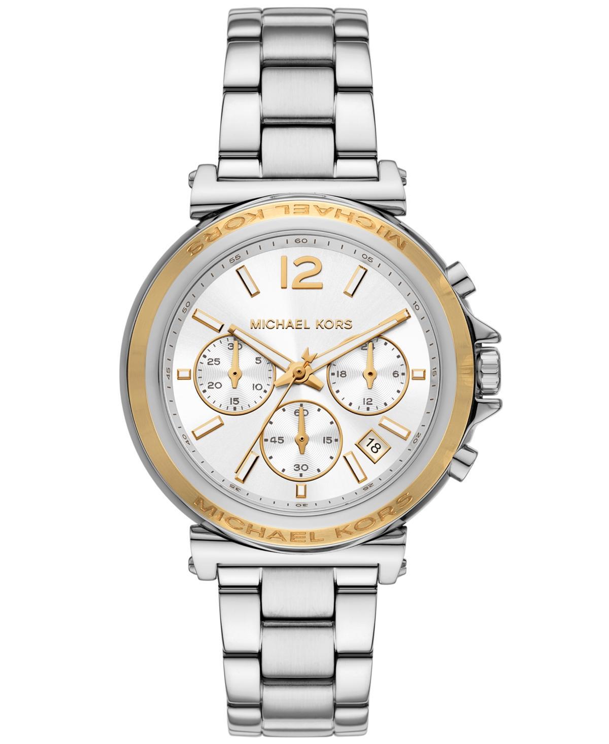 Michael Kors Womens Maren Chronograph Stainless Steel Watch 40mm Product Image