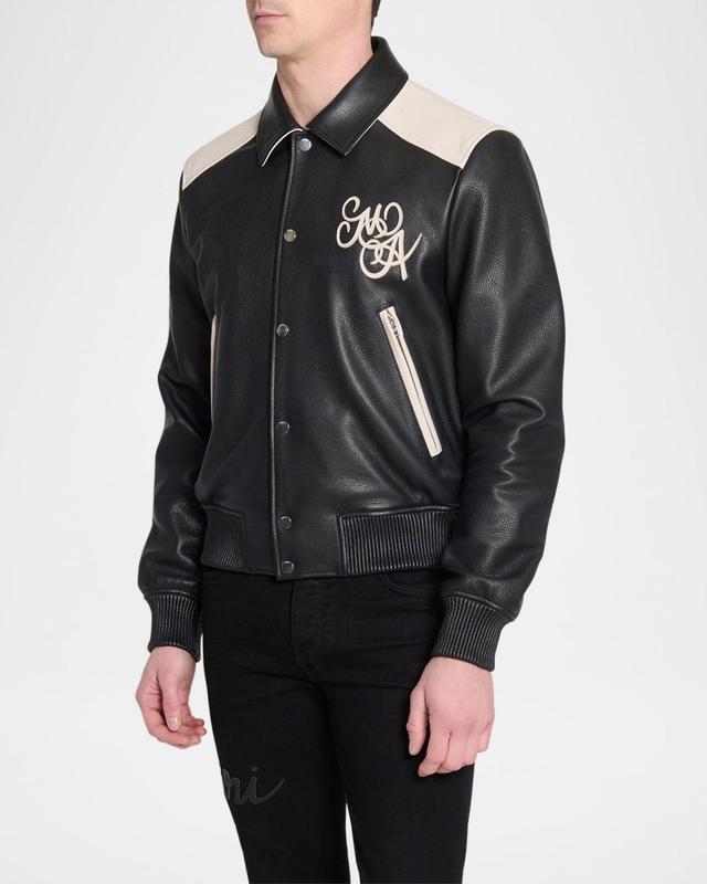 Men's MA Swirl Leather Jacket Product Image