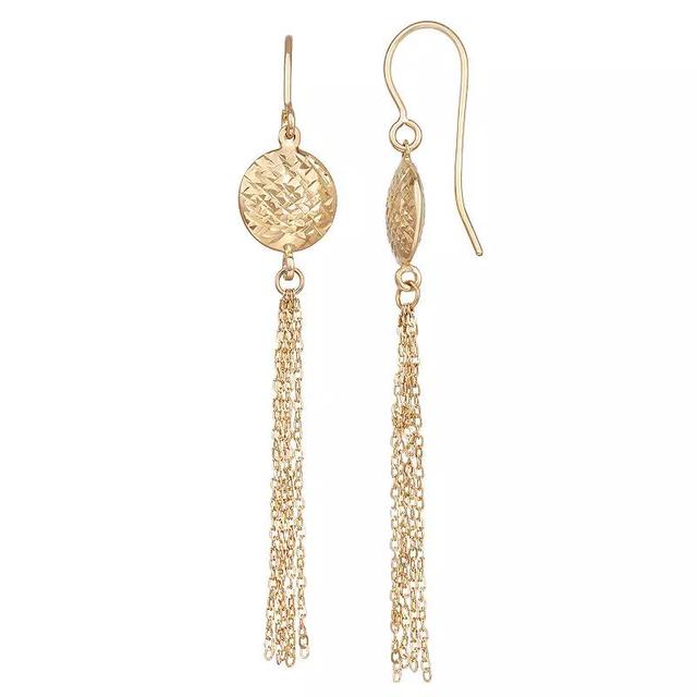 Forever 14K Gold Tassel Dangle Earrings, Womens Product Image