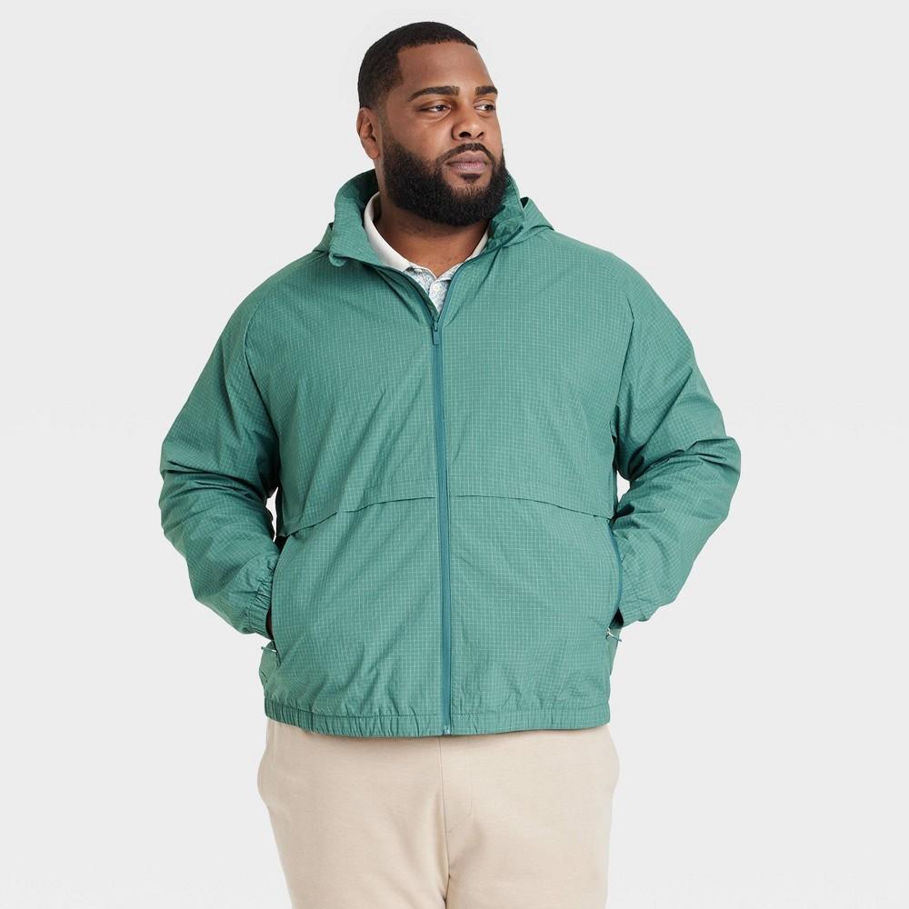 Mens Big Packable Jacket - All In Motion Teal 2XL Product Image