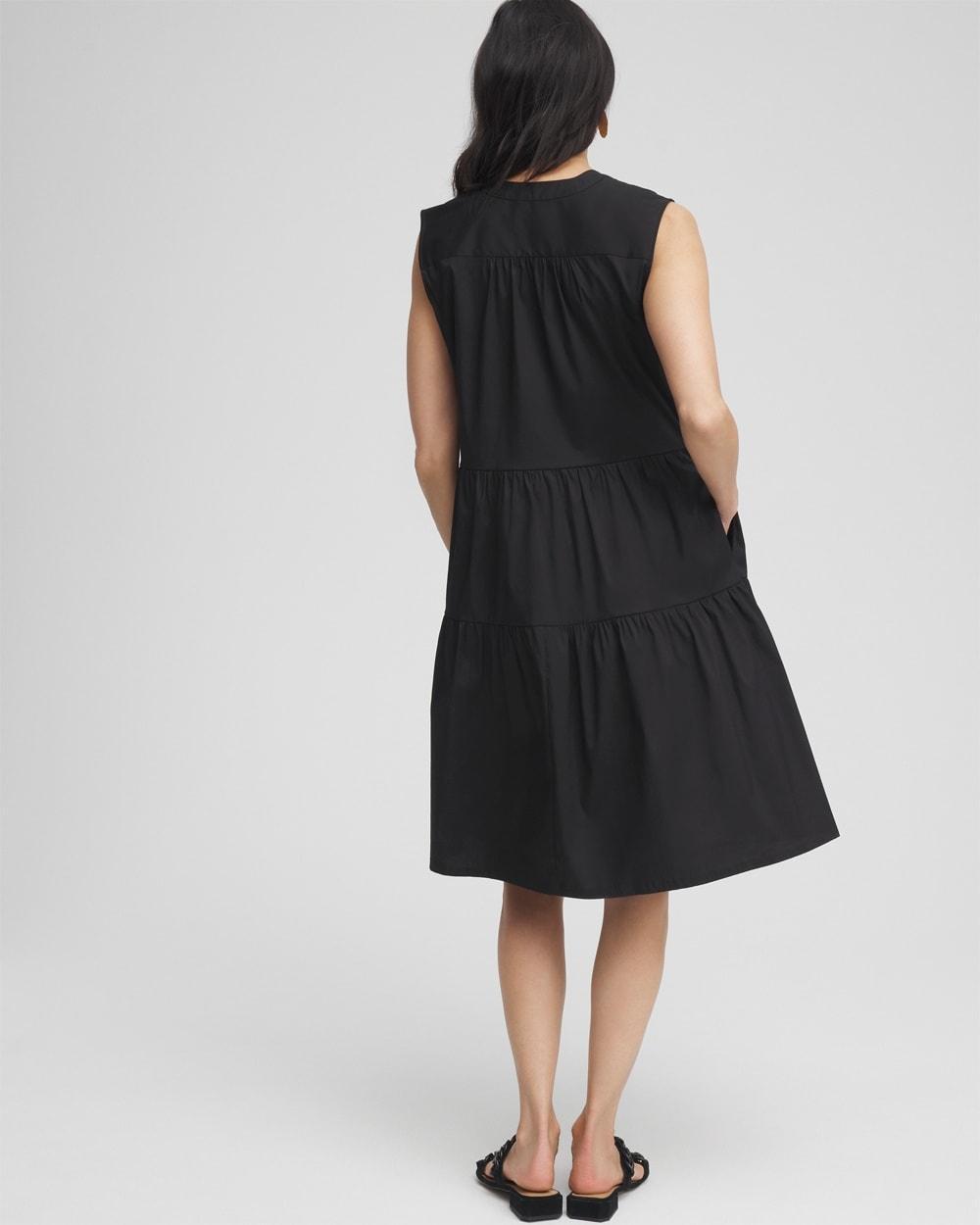 Poplin Smocked Midi Dress Product Image