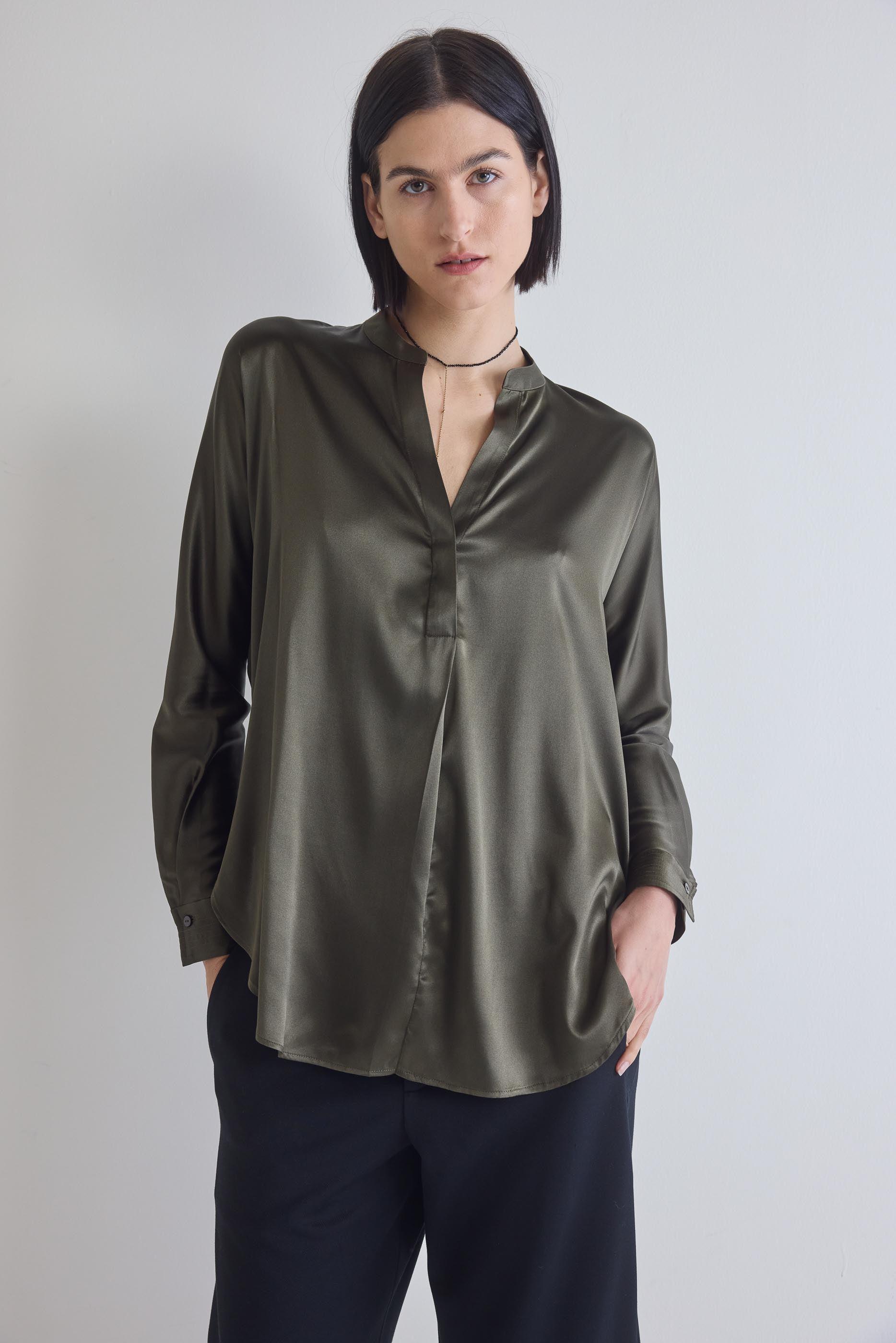 Set Your Sights Silk Blouse Product Image