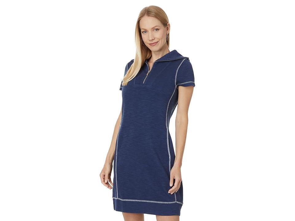 Tommy Bahama Tobago Bay 1/2 Zip Short Dress (Island ) Women's Dress Product Image