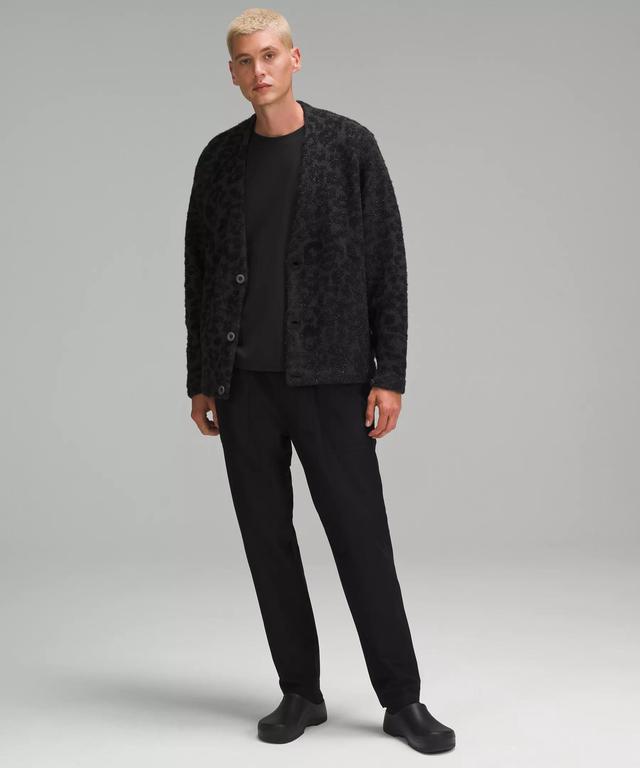 Wool-Blend Jacquard Cardigan Product Image