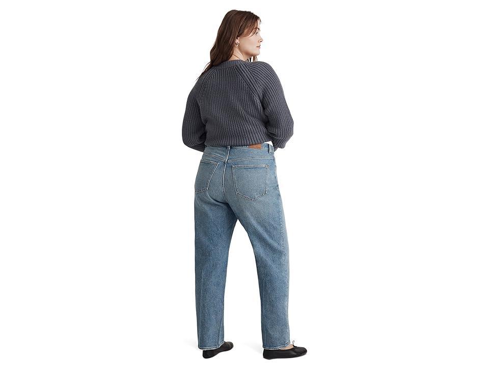 Madewell The Plus Curvy '90s Straight Jean in Rondell Wash: Crease Edition (Rondell) Women's Jeans Product Image