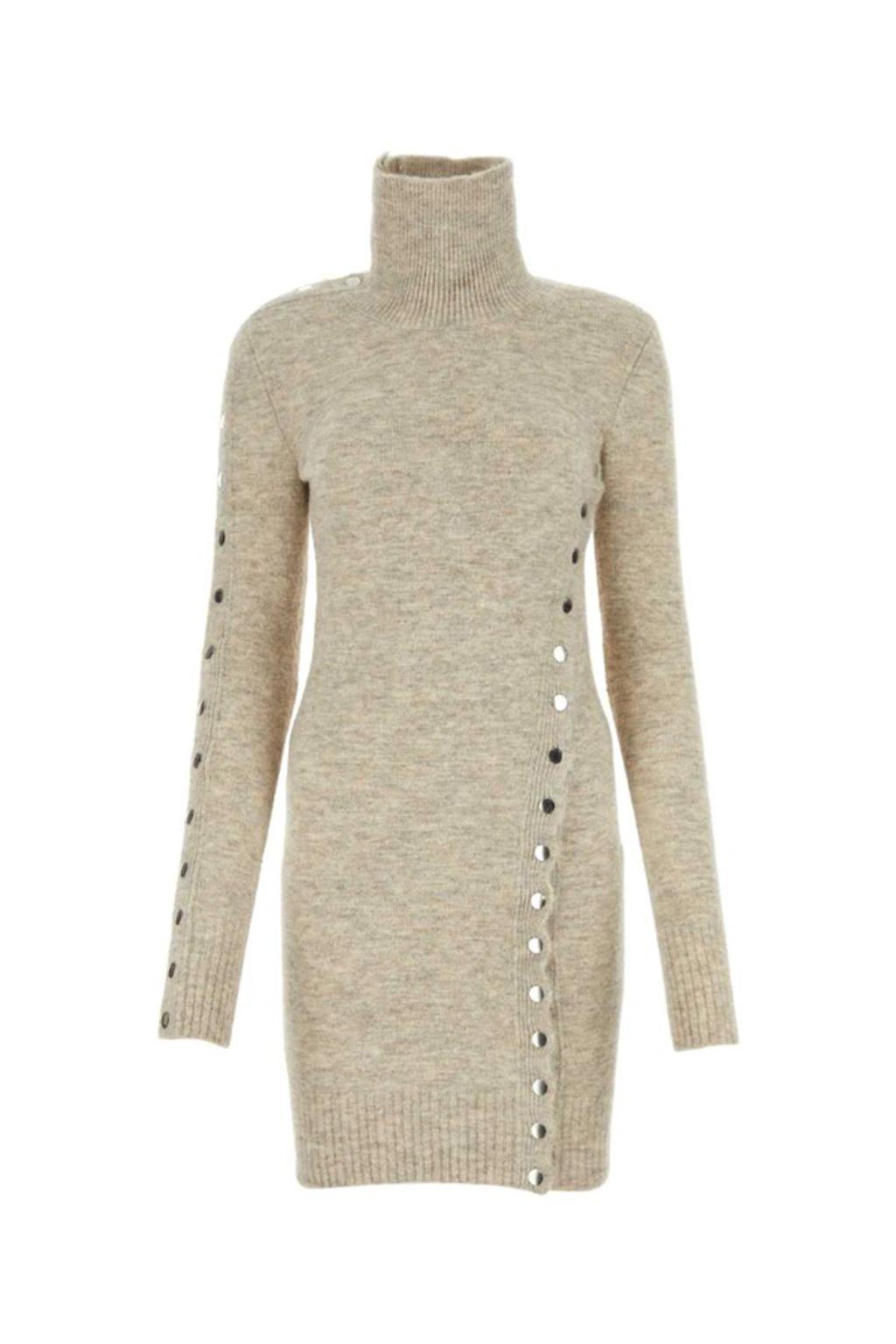 ISABEL MARANT Turtleneck Knitted Long In Brown Product Image