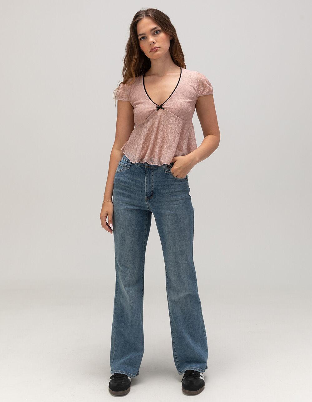 RSQ Womens High Rise Flare Jeans Product Image