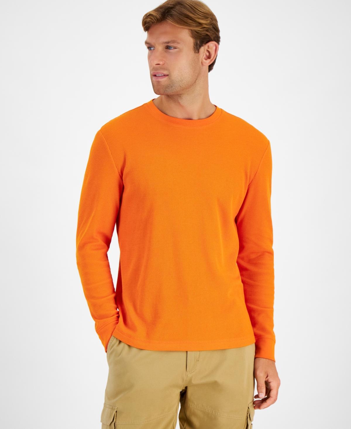 Club Room Mens Thermal Long-Sleeve Ribbed Crewneck Sweater, Created for Macys Product Image