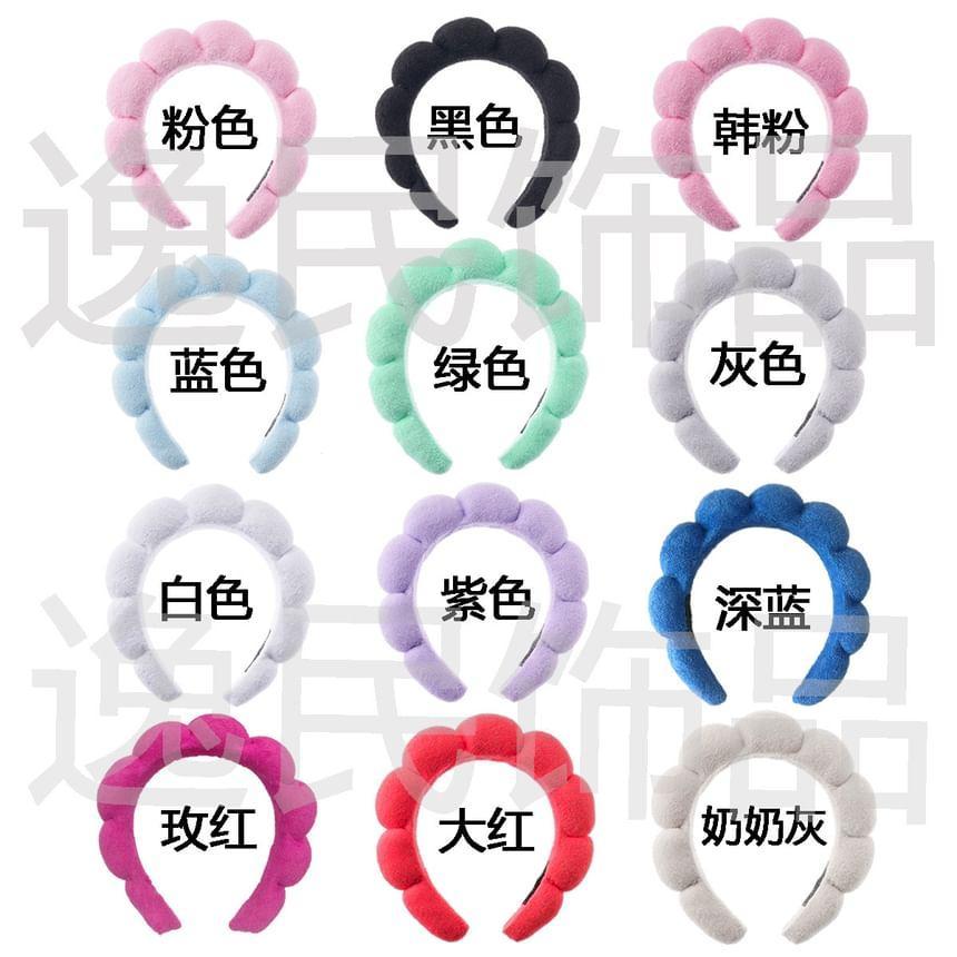 Set of 3: Plain Face Wash Headband + Wristband Product Image