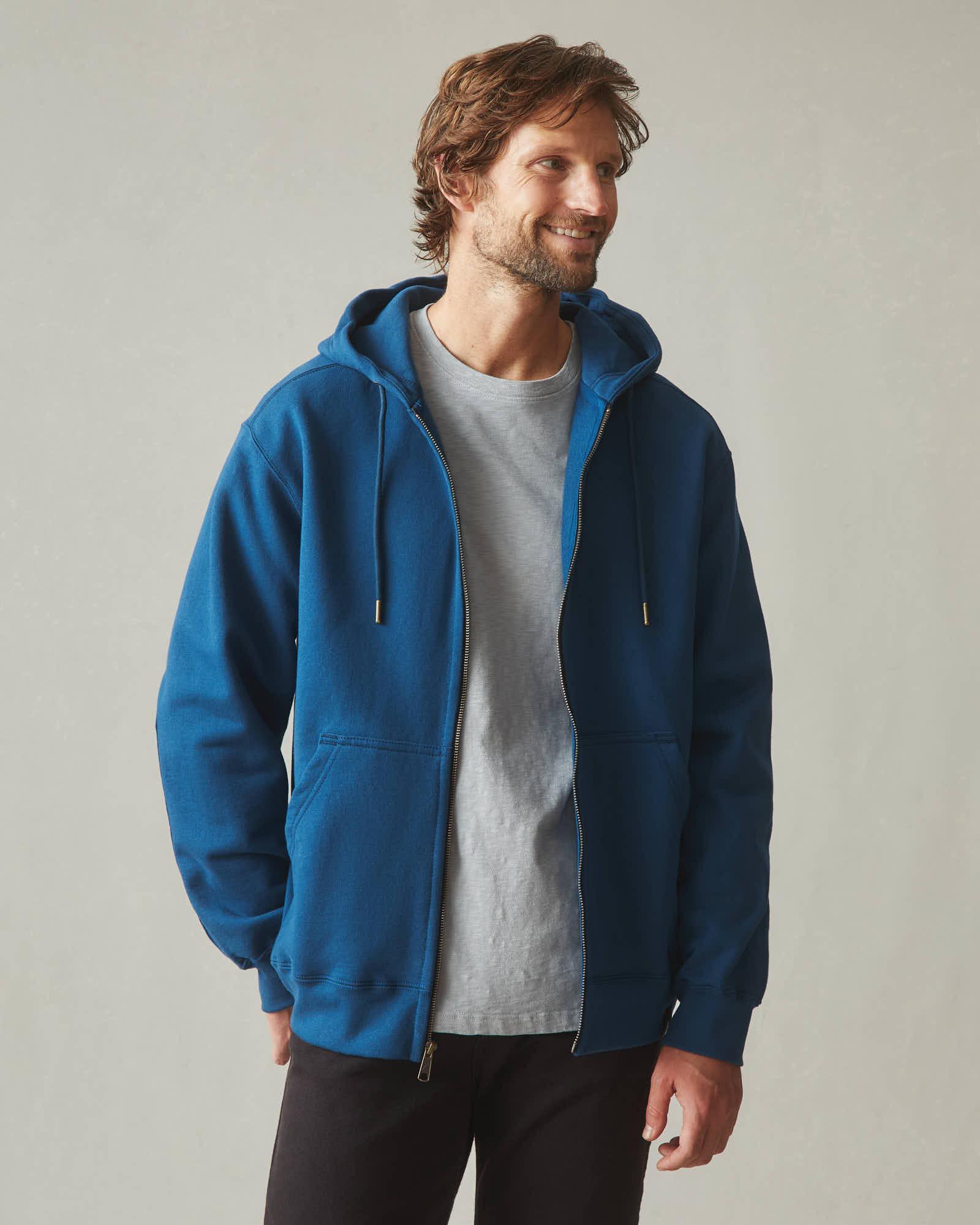 Relaxed Classic Full Zip - Eclipse Blue Product Image