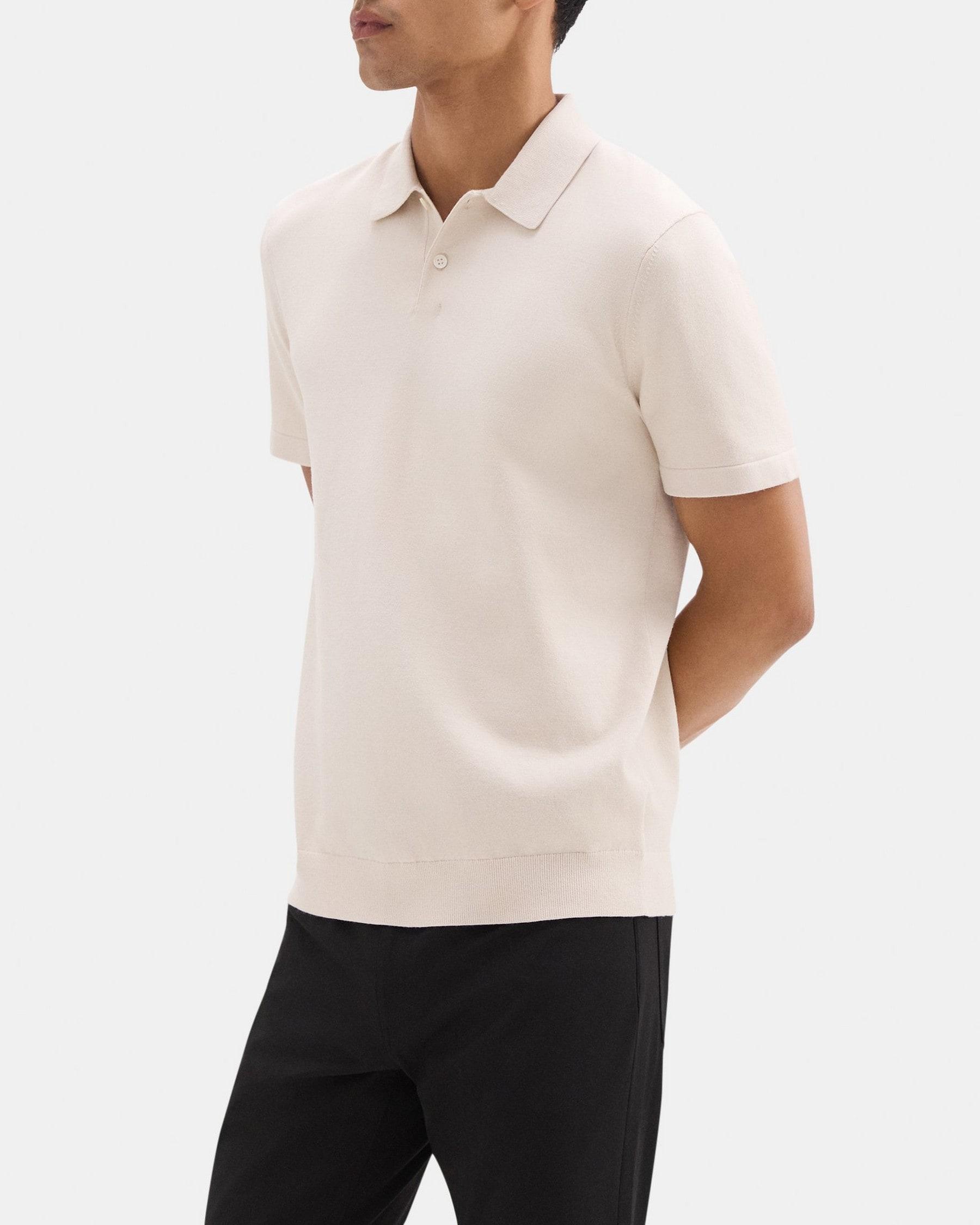 Polo Shirt in Stretch Viscose Knit Product Image