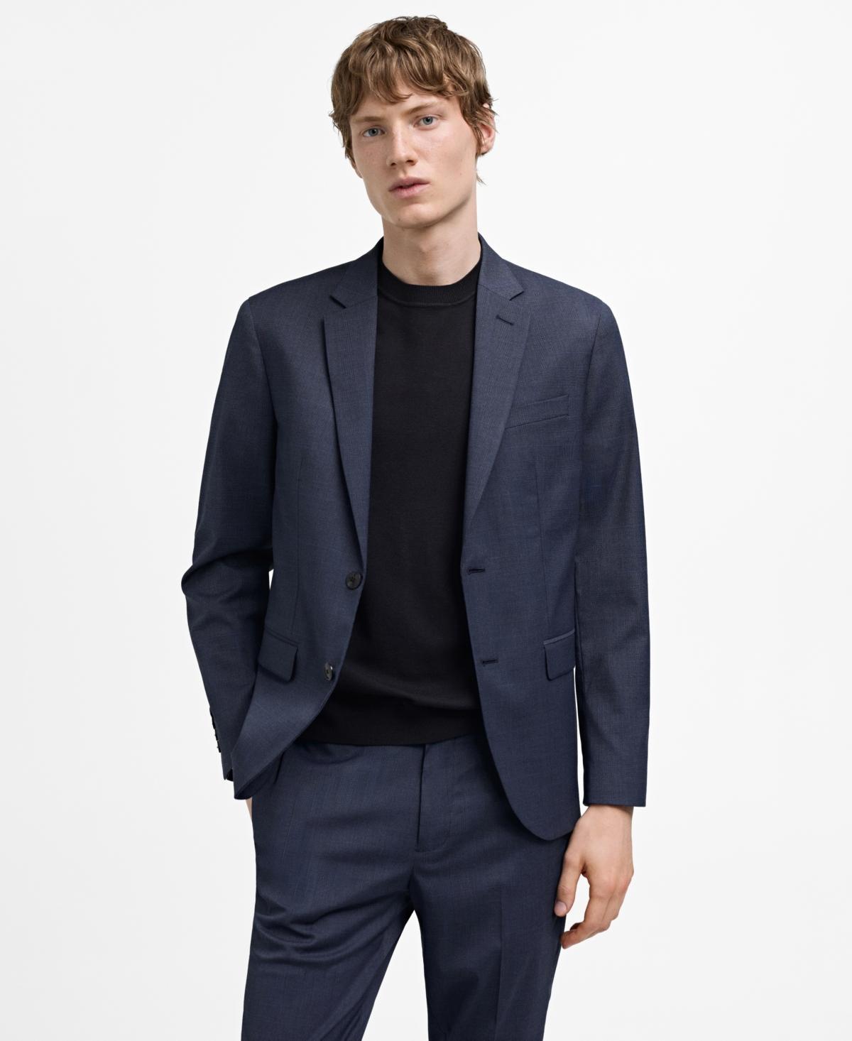 Mango Mens Super Slim-Fit Stretch Fabric Suit Blazer Product Image